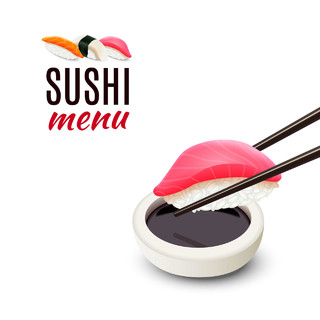 寿司美食矢量AI素材
